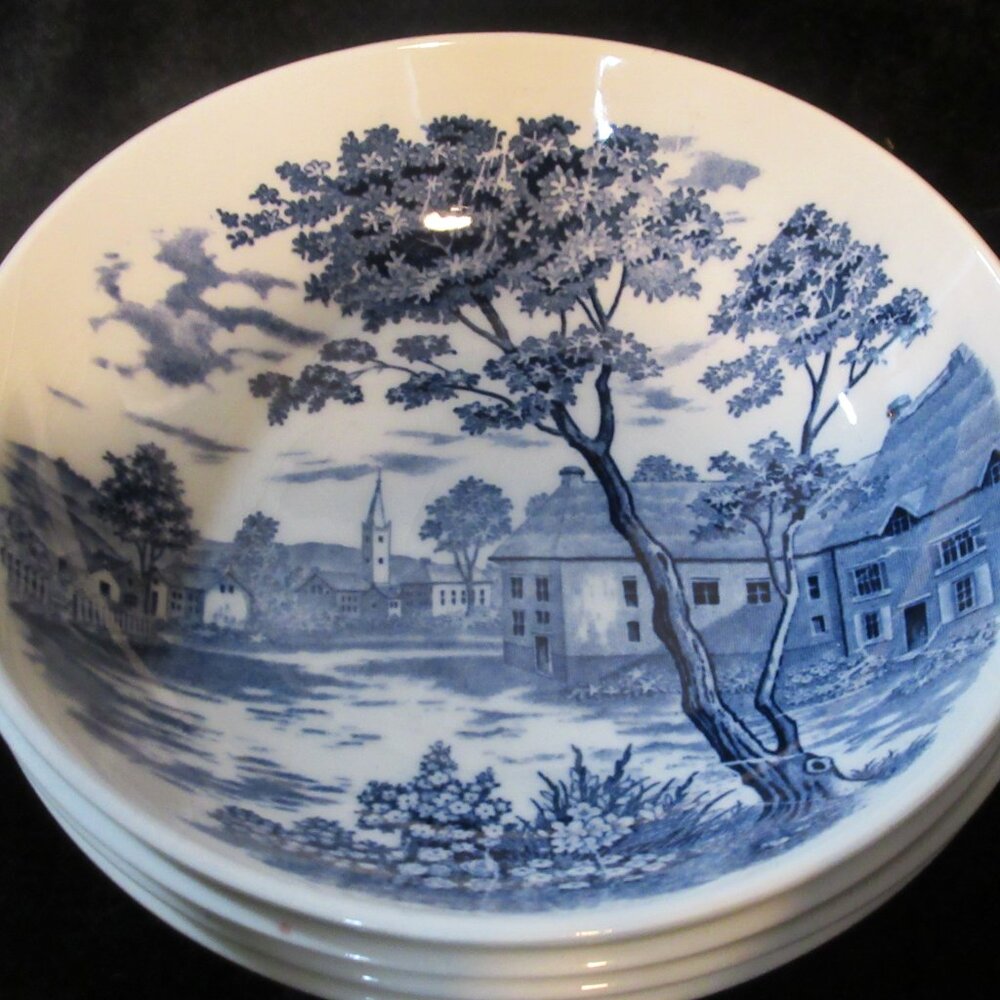 Vintage English Village 4pc Bowls Set